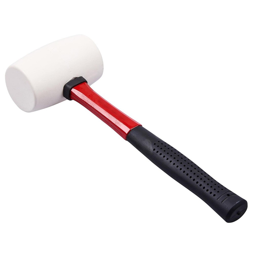 16oz White Rubber Hammer Club Daser Handlebar Tent Rack Golf Tool