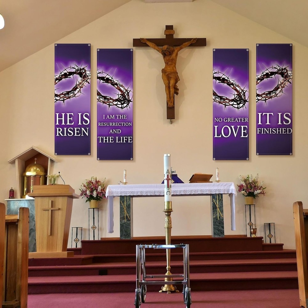 Inspirational Easter Banner Pack - Church Event Decor