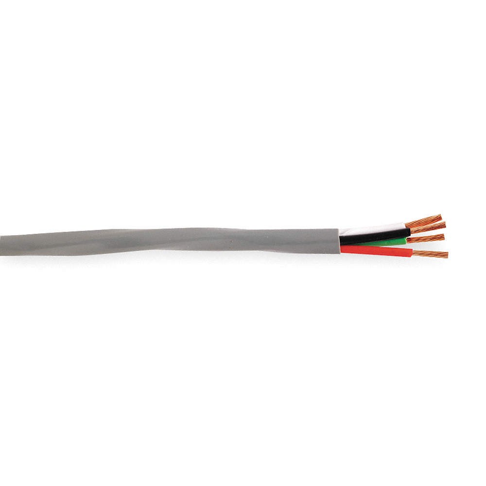 CAROL C2425A Data Cable,4 Wire,Gray,100ft 20KZ85