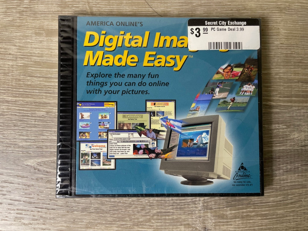 America Online's Digital Imaging Made Easy PC CD 2001 SEALED