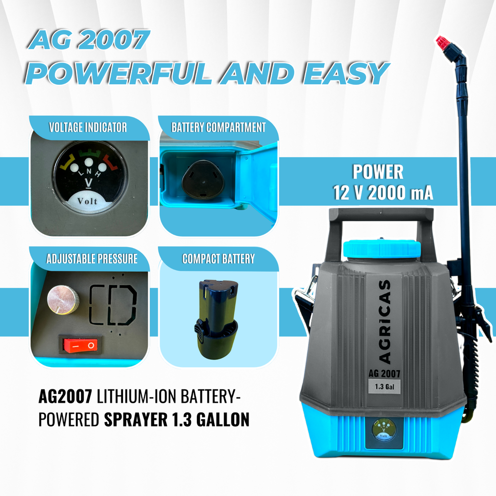 AG2007 1.3 Gallon Battery Powered Sprayer