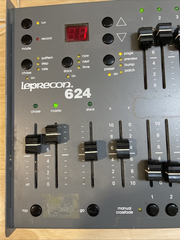 Leprecon LP624 MPX 24Ch Stage Light Controller Tested Working W/ac Adapter.