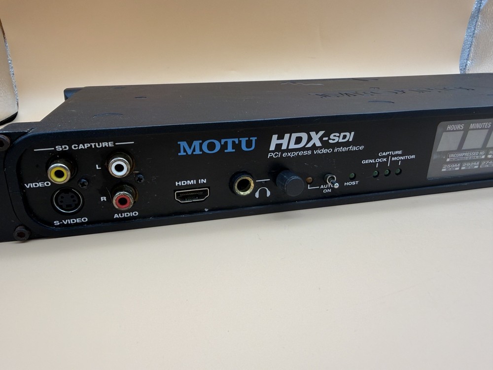 MOTU HDX-SDI PCIe Video Interface – Rack Unit Only – Powers On – not tested