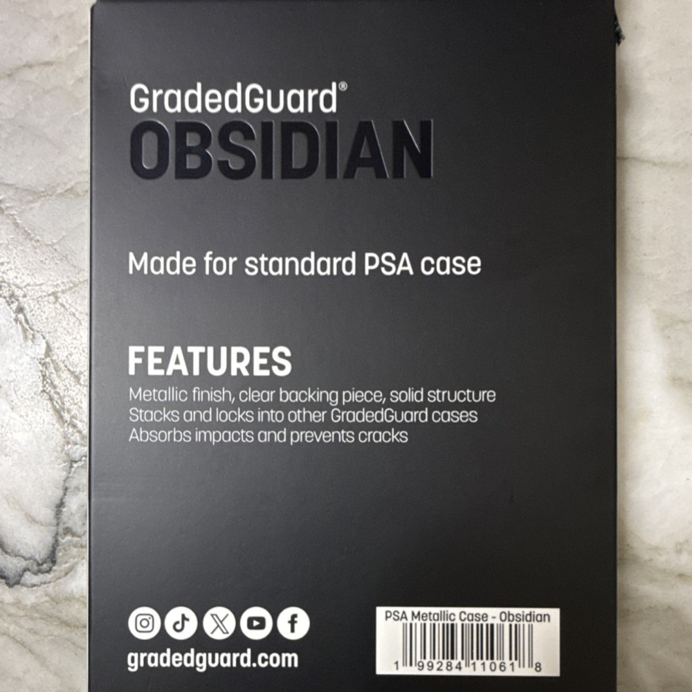 GradedGuard Obsidian Metallic PSA Display Case for Standard Card