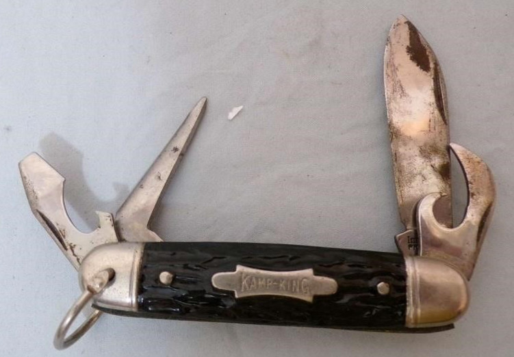 Lot of 4 Multi-function Knives, Including Kamp King