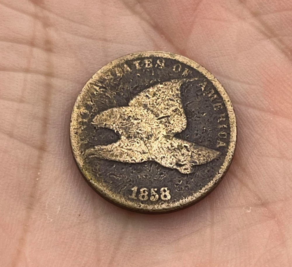 1858 Flying Eagle Cent Circulated