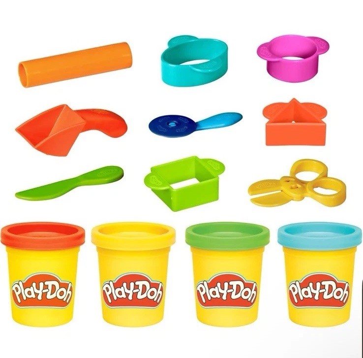 Play-Doh Starter Set 9-Piece Kit with Storage Tote & 4 Modeling Compound