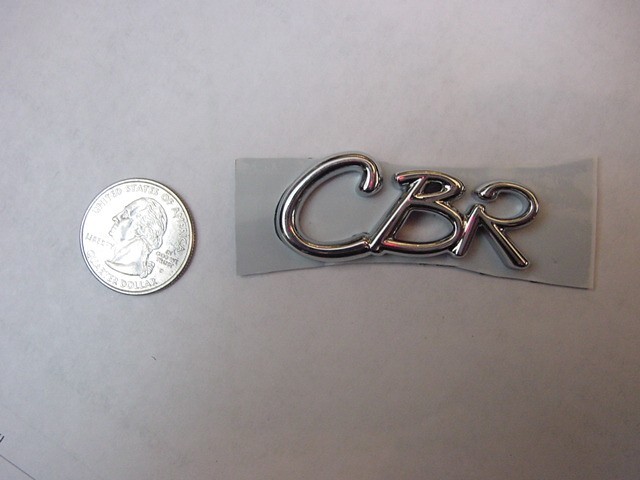 FORMULA BOAT CHROME EMBLEM " CBR " FOR HULL OR DASH INITIALS !