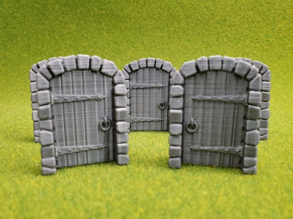 3d Print Table Top Game Dungeon Doors x5