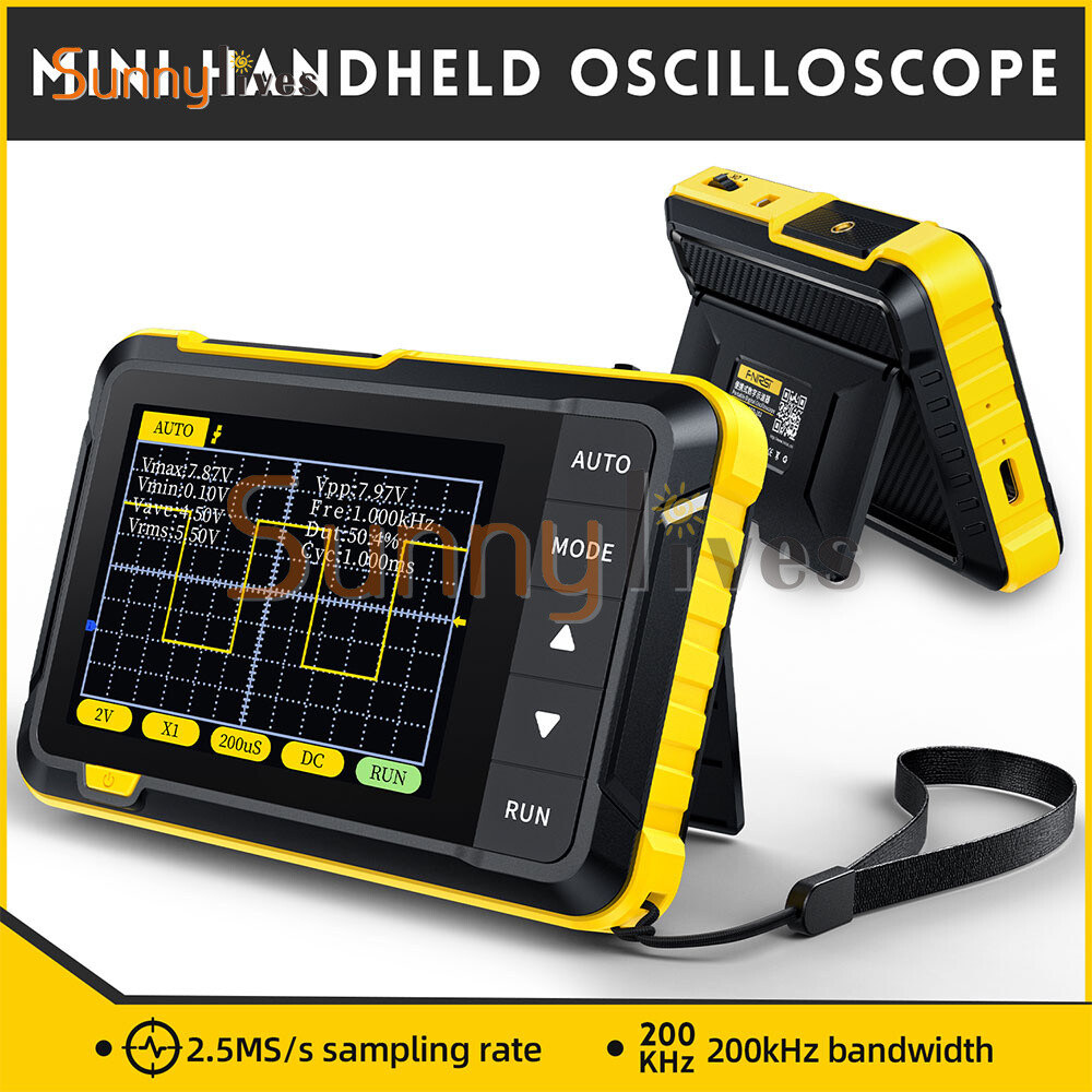 FNIRSI DSO152 Handheld Mini Oscilloscope Type-C Portable Digital Oscilloscope US