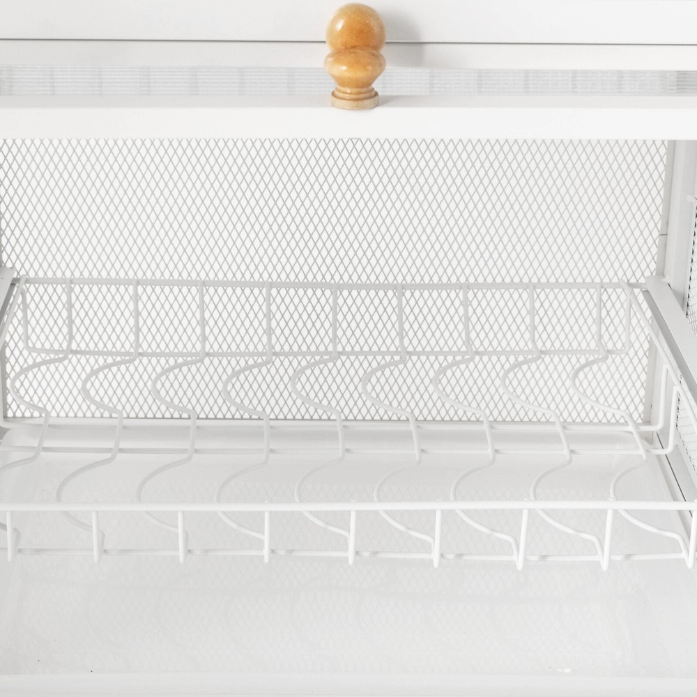 Detachable Drip Tray Storage Box Basket Dish Drying Rack Organized Kitchen