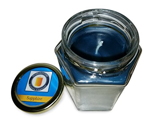 Sapphire Blue 100% Beeswax Jar Candle, 12 oz