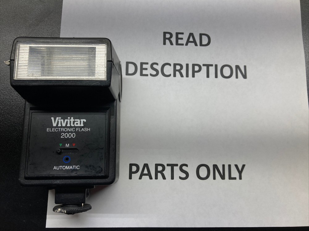 Vivitar Electronic Flash 2000 For Parts Untested