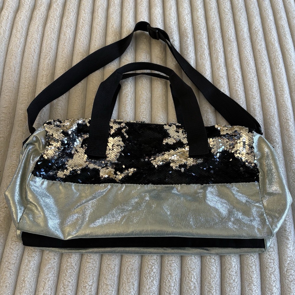 Justice Flip Sequin Duffel Bag Hoops