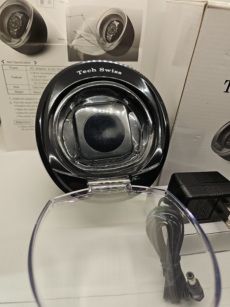 Tech Swiss Watch Winder Holds 1 Watch