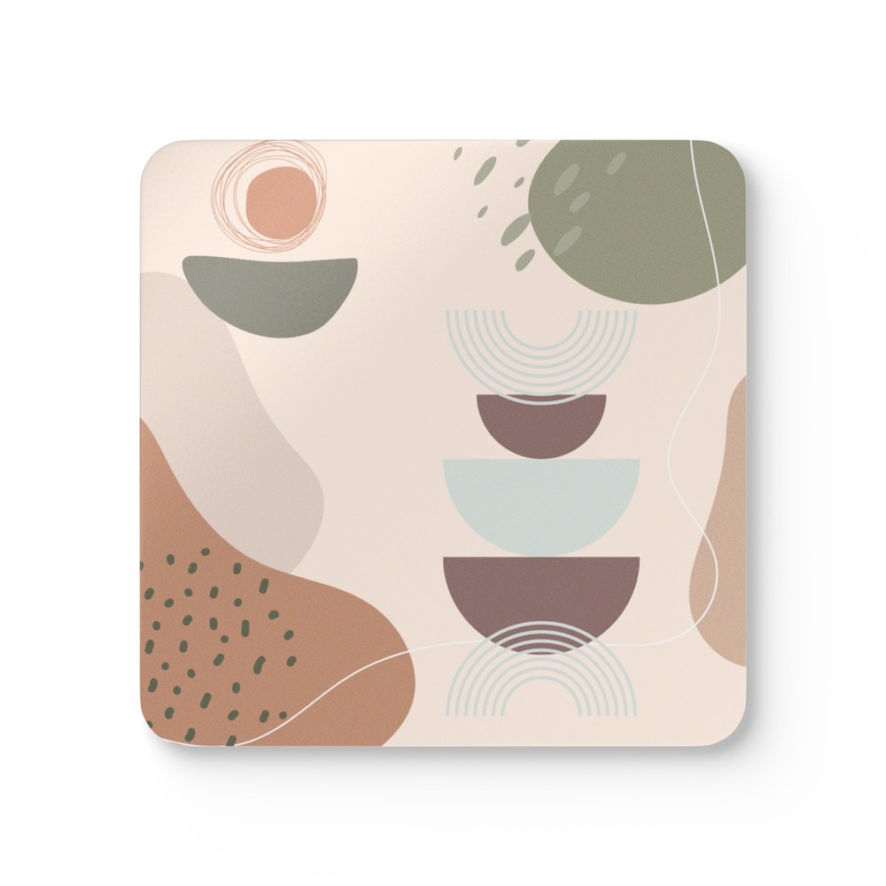 Boho Corkwood Coaster Set of 4