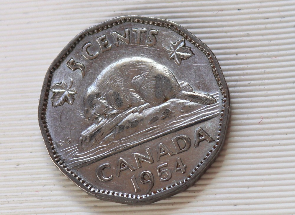1954 Canada 5 Cents Elizabeth II