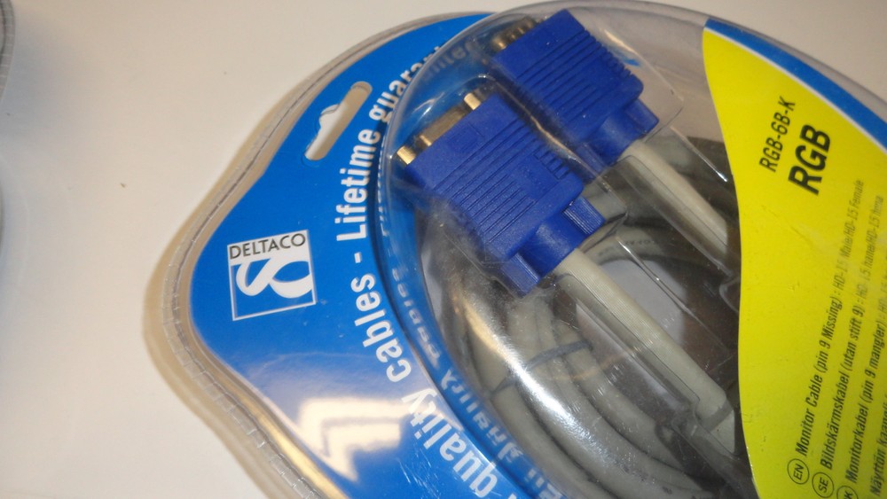 PP1/PP4: Deltaco RGB-6B-K 5M Cable - 3 Available