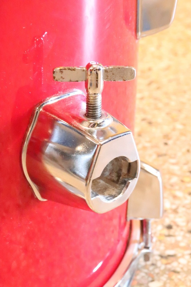 Percussion Plus 10x12 Rack Tom Drum Red Wrap