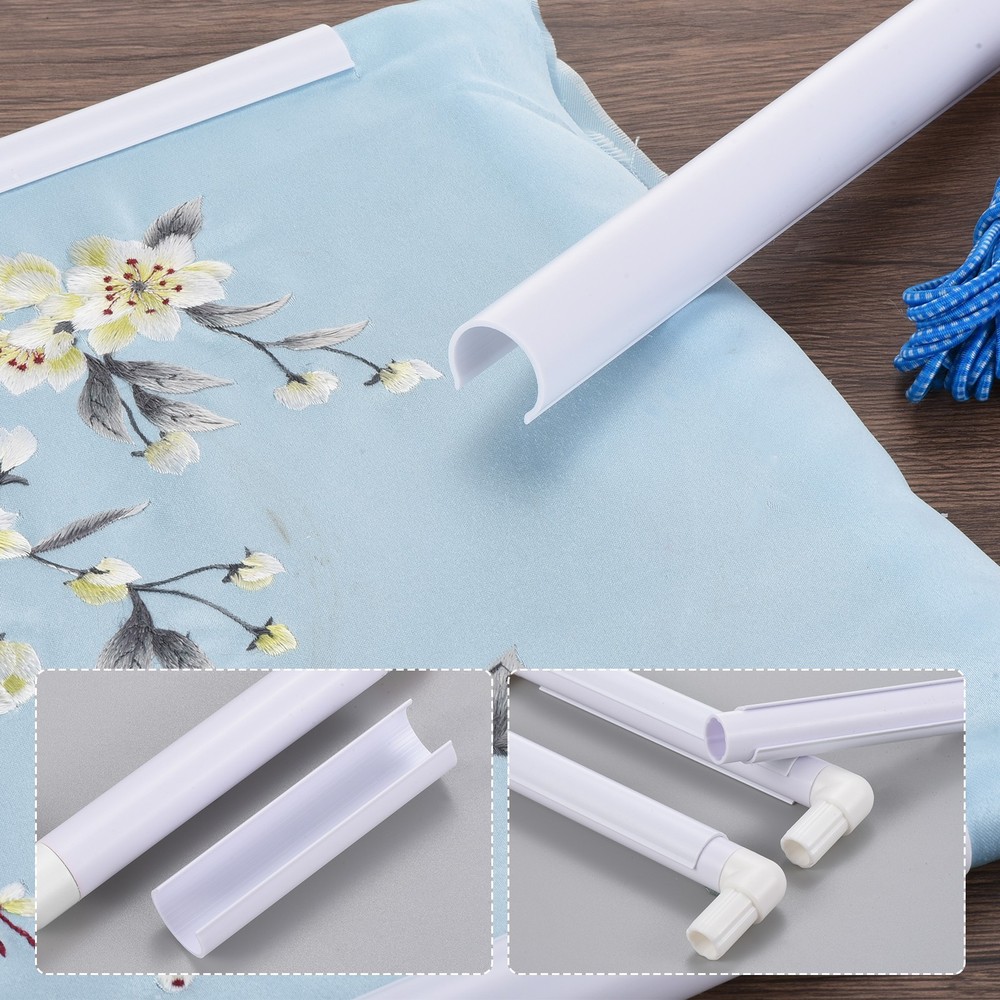 Reusable Square Rectangle Plastic Embroidery Hoop Frame Universal Clip