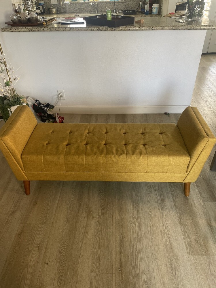 Yellow couches sofa
