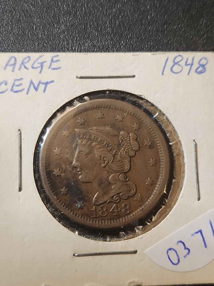 1848 US LARGE CENT #0371