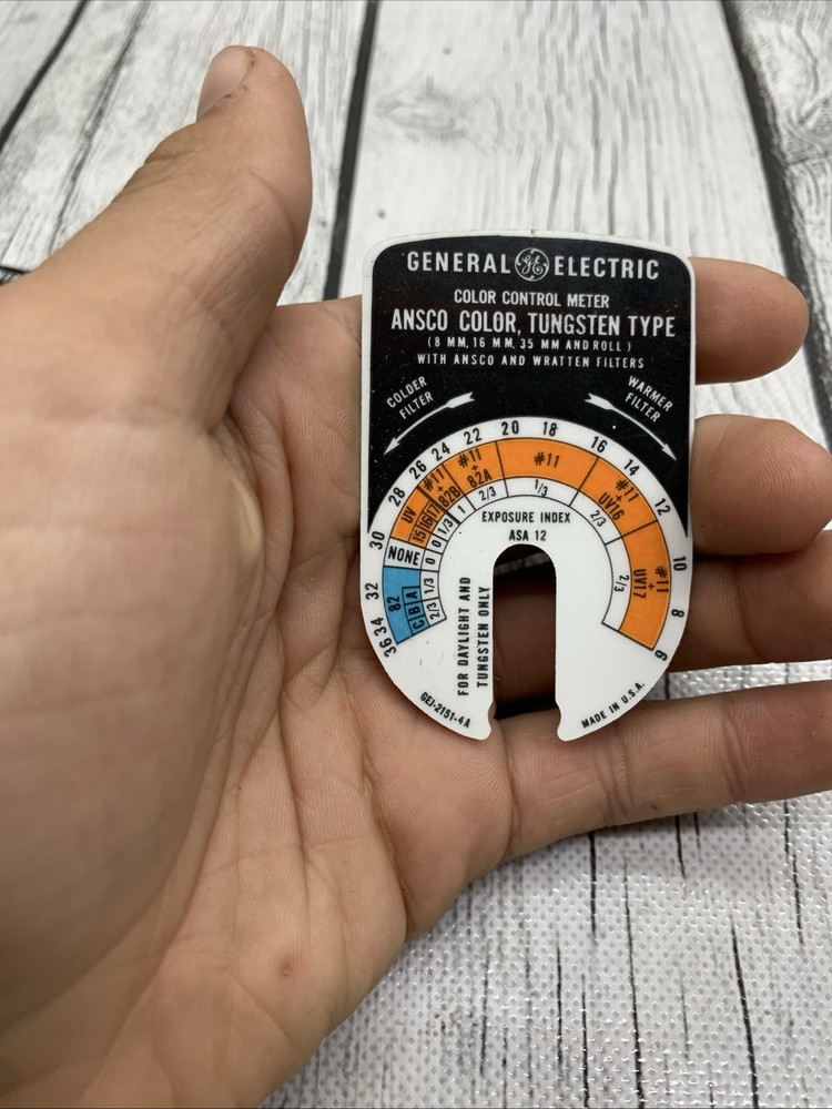 GENERAL ELECTRIC Color Control Meter SLIDES Only 4 All Different