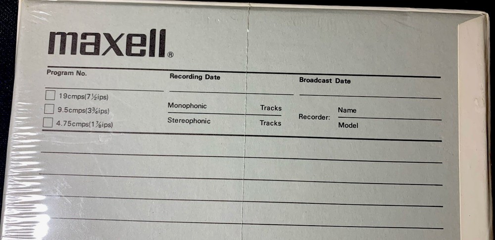 Metal Maxell Empty Reel MR-7 NEW!