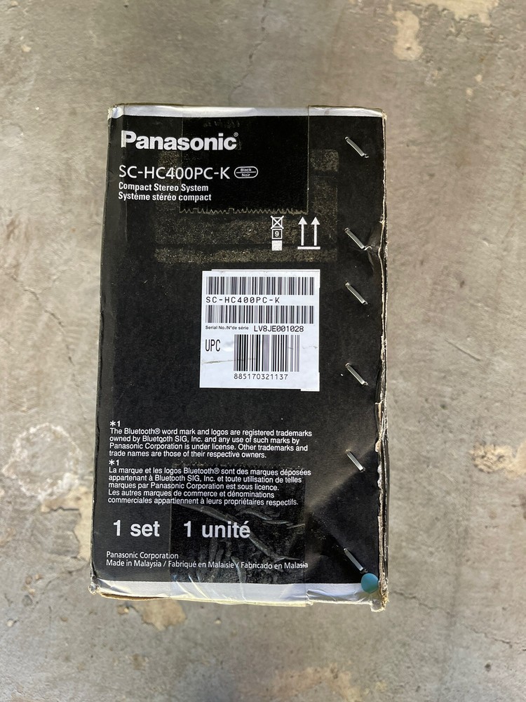 Panasonic SC-HC400/ Micro System Slim Bluetooth/CD Wall Mountable