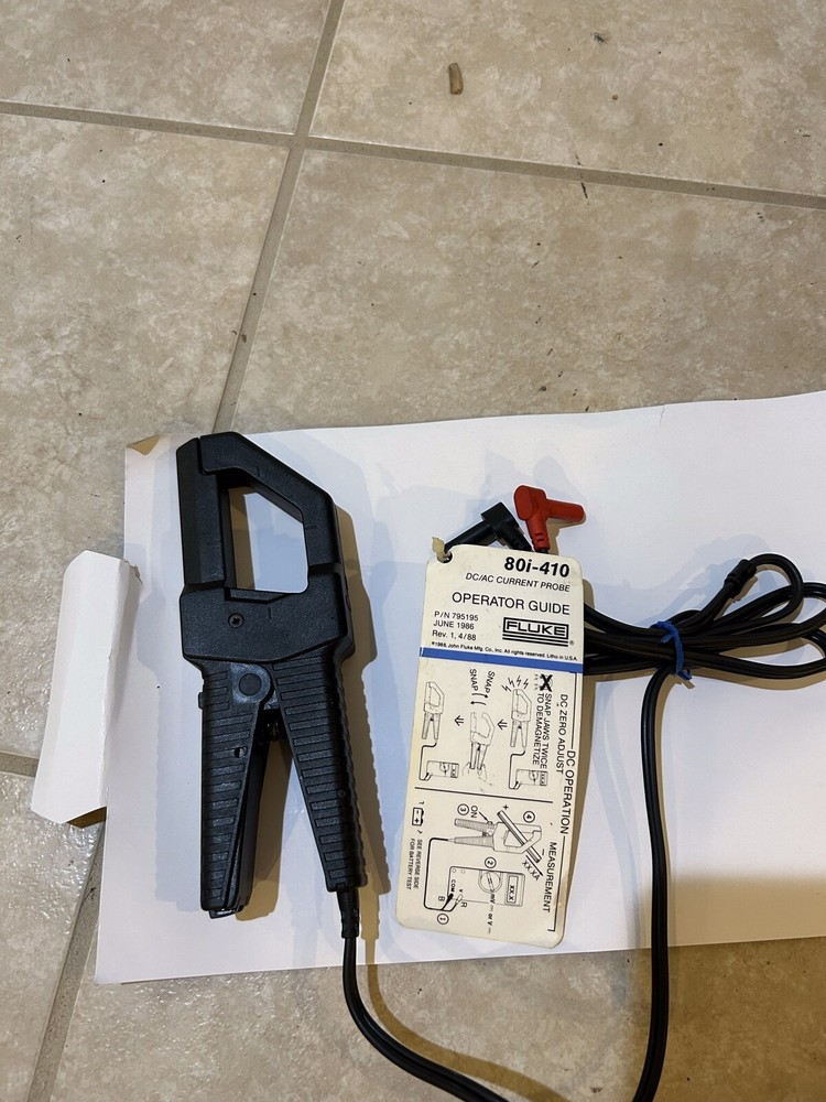FLUKE Clamp On AC/DC Current Probe Model 801-410