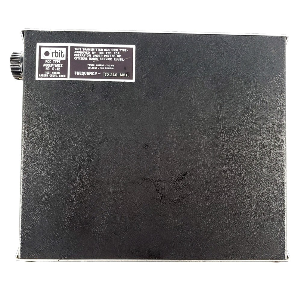 Vintage Orbit Electronics 6-12 Radio Transmitter Controller 72.240MHz Untested