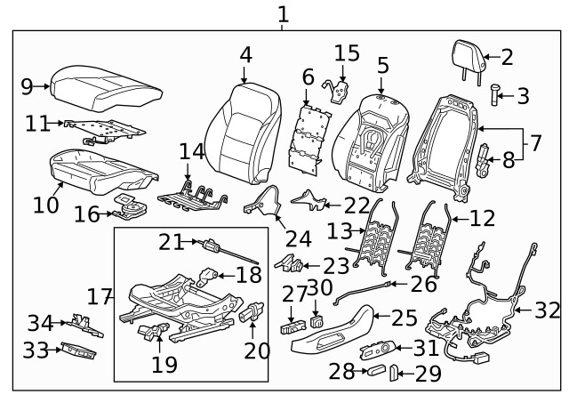 Genuine GM Light Wheat Front Seat Head Restraint Guide 23405493