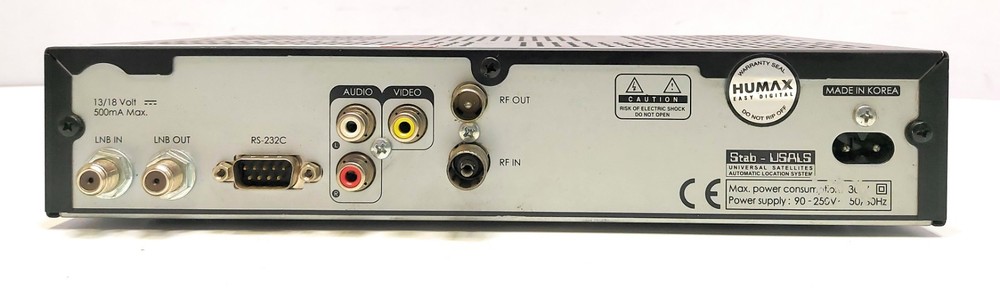 Humax Digital Satellite Receiver Stab-USALS DVB-S MPEG-2 FTA