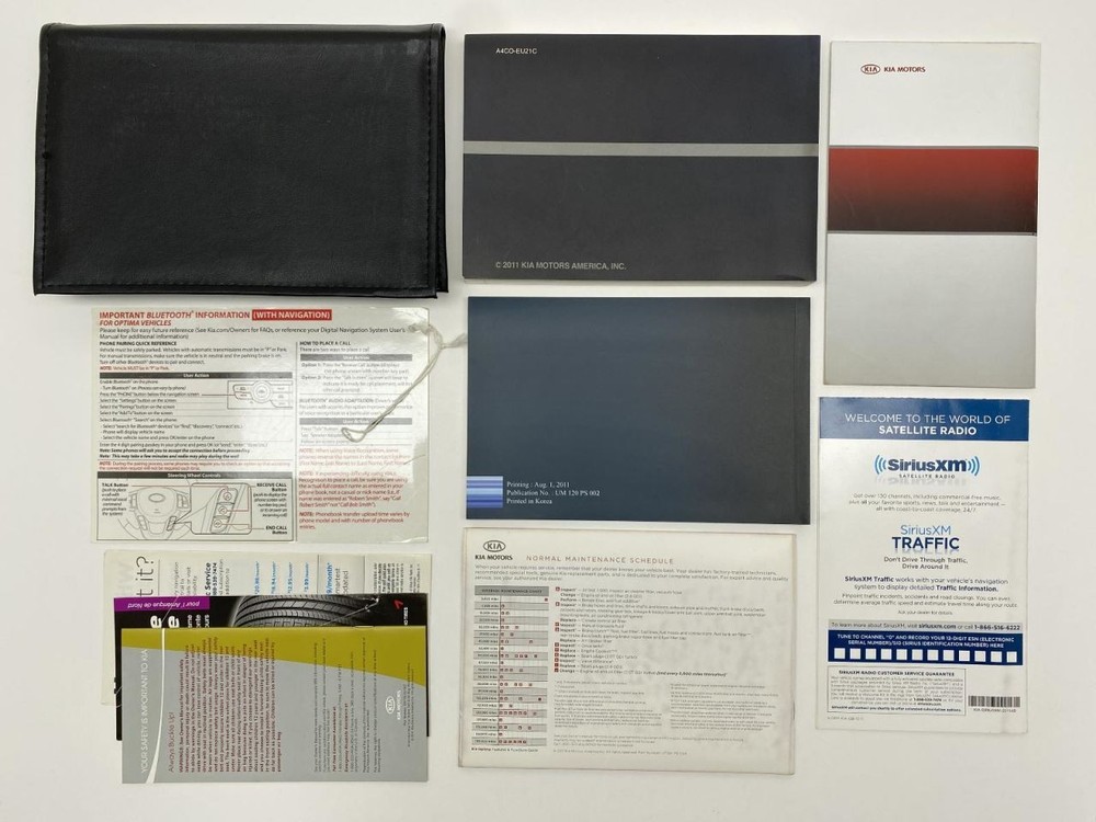 Owners Manual 2012 Kia Optima 86751