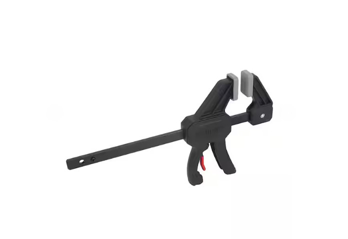 Husky 4-Piece Trigger Clamp Set Quick-Release Bar Clamps Woodworking