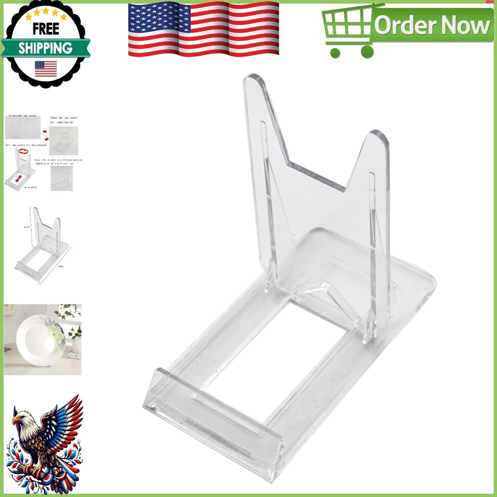 High-Quality Acrylic Display Stand Set - 6 Adjustable Stands for Various Items