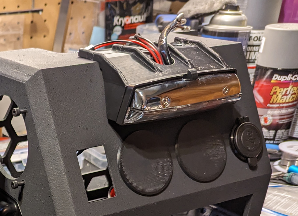 MG Midget - Radio Console Courtesy/Map Light Bracket - 3D Printed