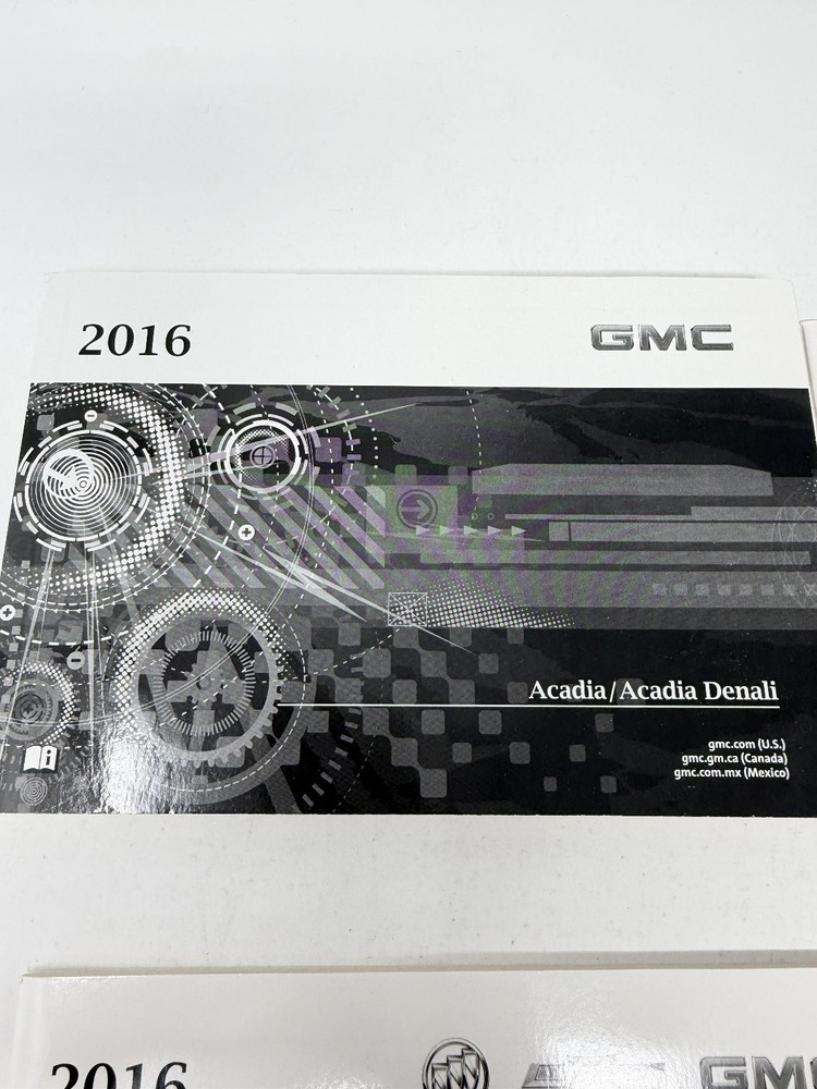 2016 GMC Acadia Owners Manual OEM Set