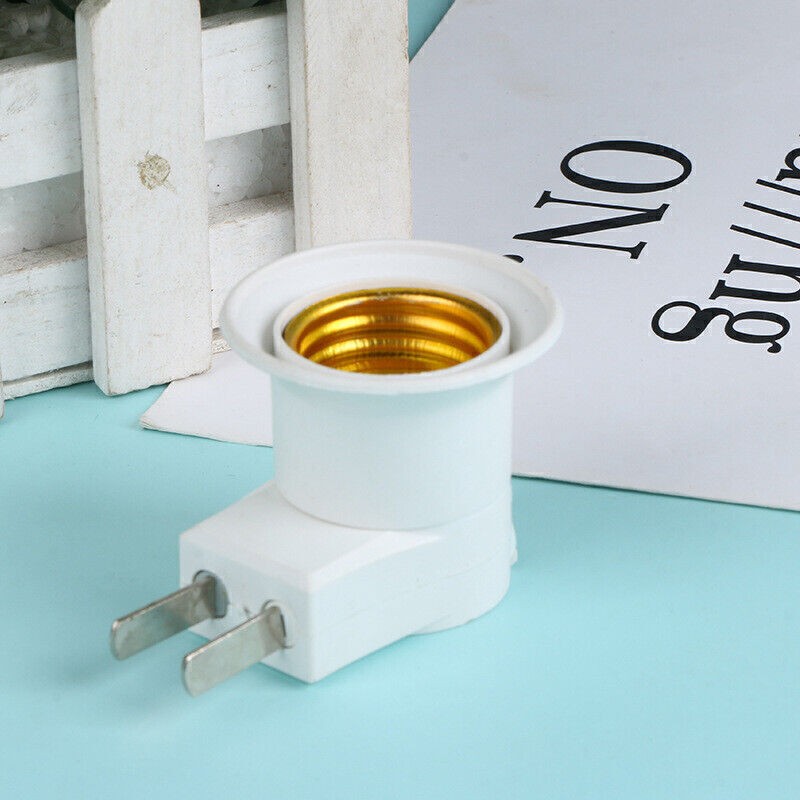 3pcs E27 Light Bulb Socket Holder Plug-in Adaptor Screw Base Lamp Wall US Plug