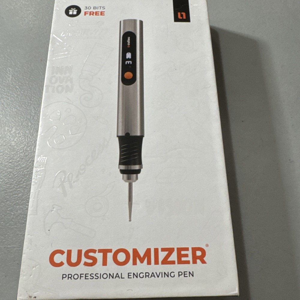 Culiau Customizer Professional Engraving Pen-  Silver Portable Tested