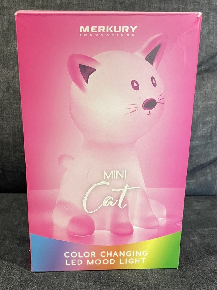 Cat Coloring Changing Light LED Mood Mini Battery Powered Nightlight