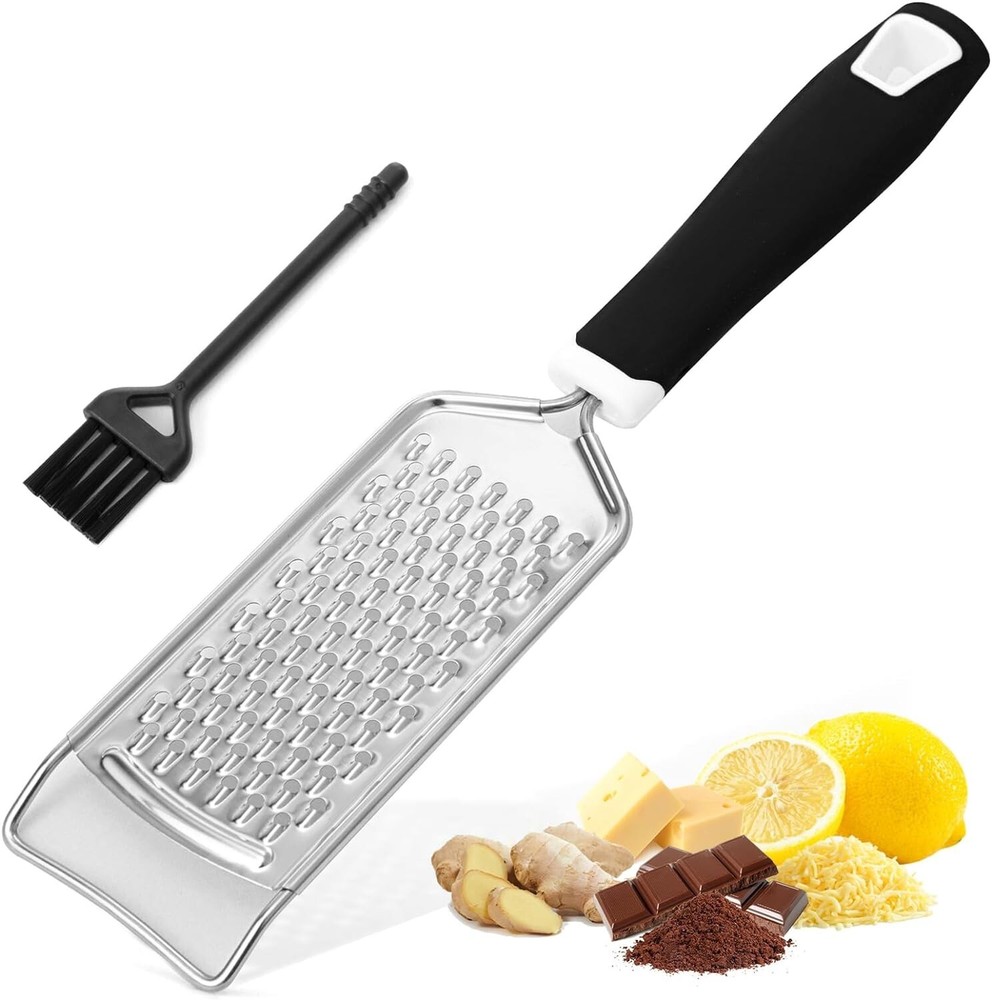 Professional Handheld Cheese Grater, Durable Cheese Grater with Soft Handle