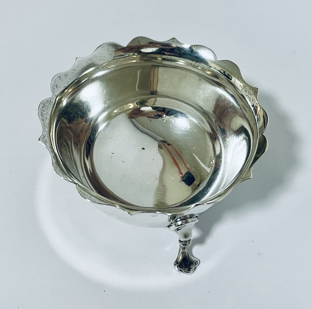 Antique Solid Sterling Silver Sugar Bowl Dish 1913
