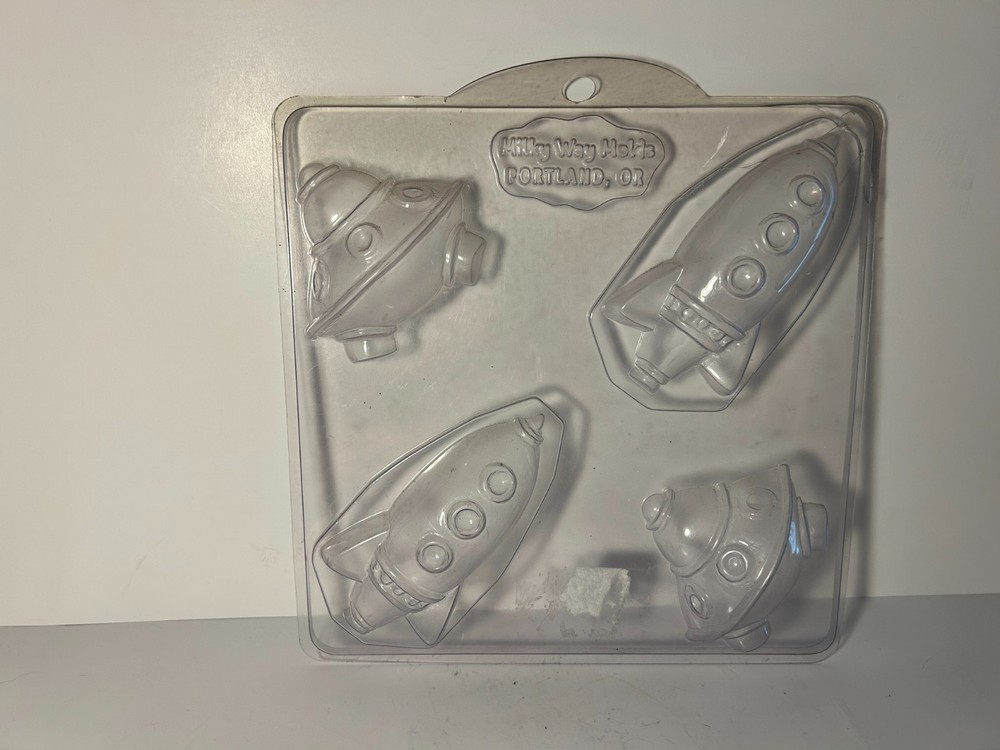 Soap Molds - Milky Way Space Ships Rockets UFOs - lightly used