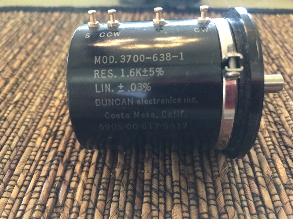 DUNCAN Variable Resistor 1.6k Ohm 5%