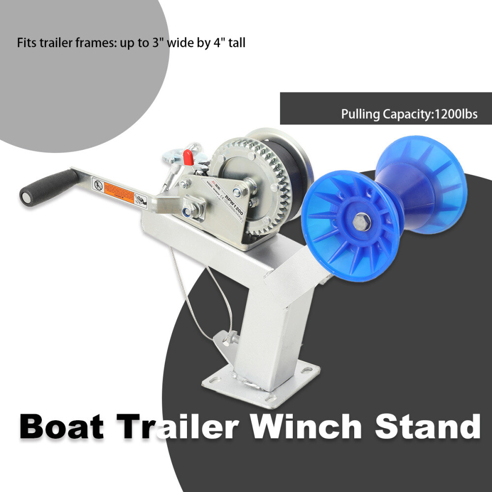 Adjustable Boat Trailer Winch Stand with Roller, Boat Trailer Winch Post