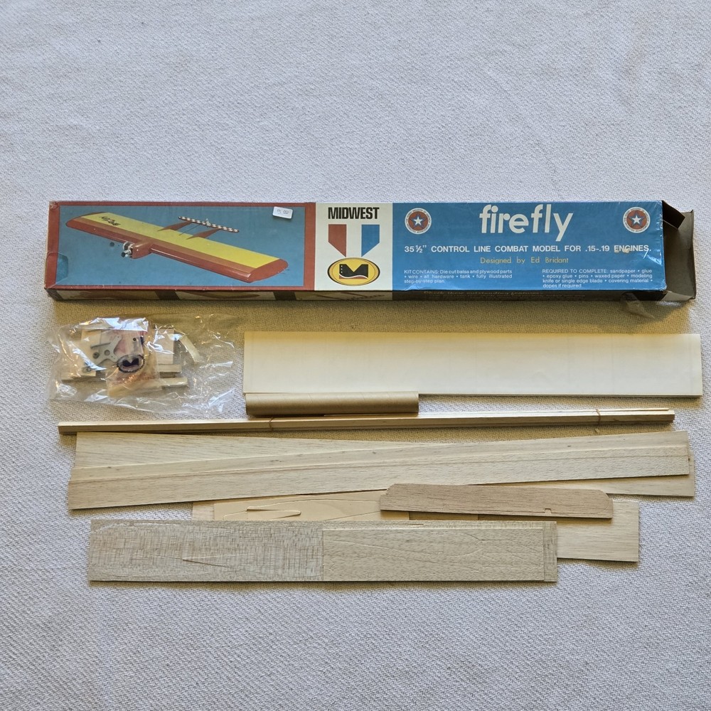 Midwest Firefly Control Line Vintage Model Airplane Kit
