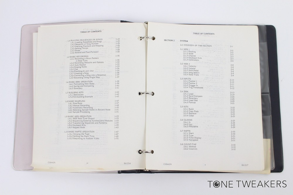 Sequential Circuits Studio 440 Operation Manual Sampler VINTAGE SYNTH DEALER