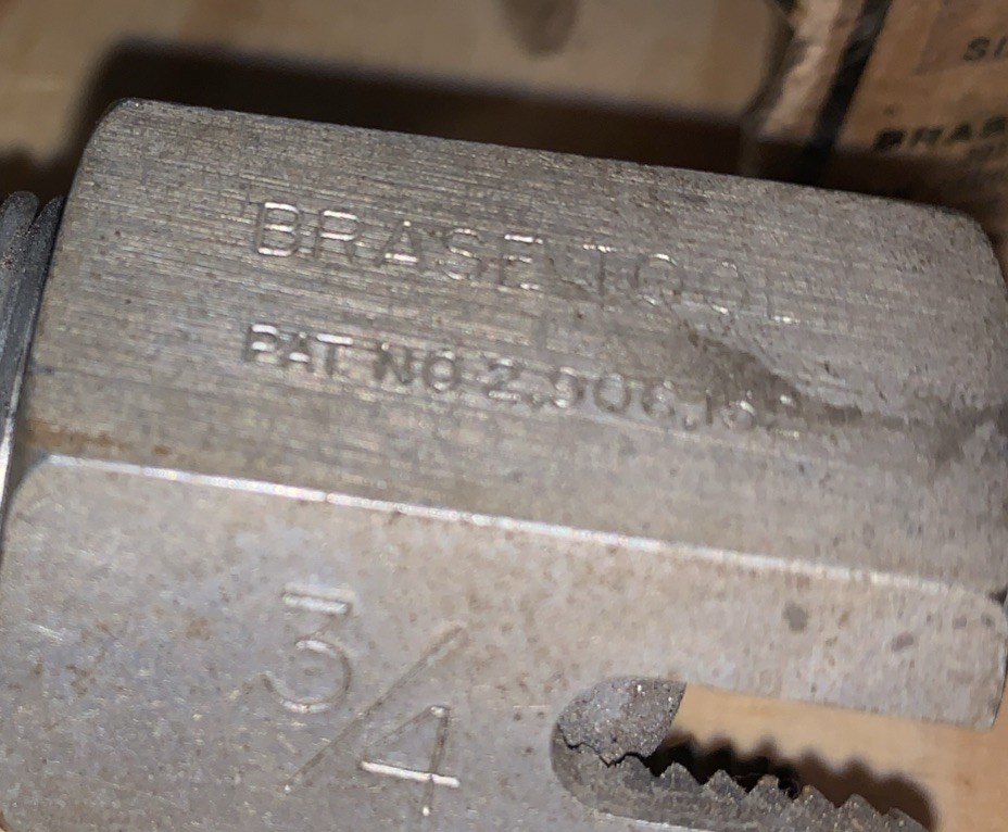 Vintage Brase Tool Co. Nipple Removal & Installation Tool