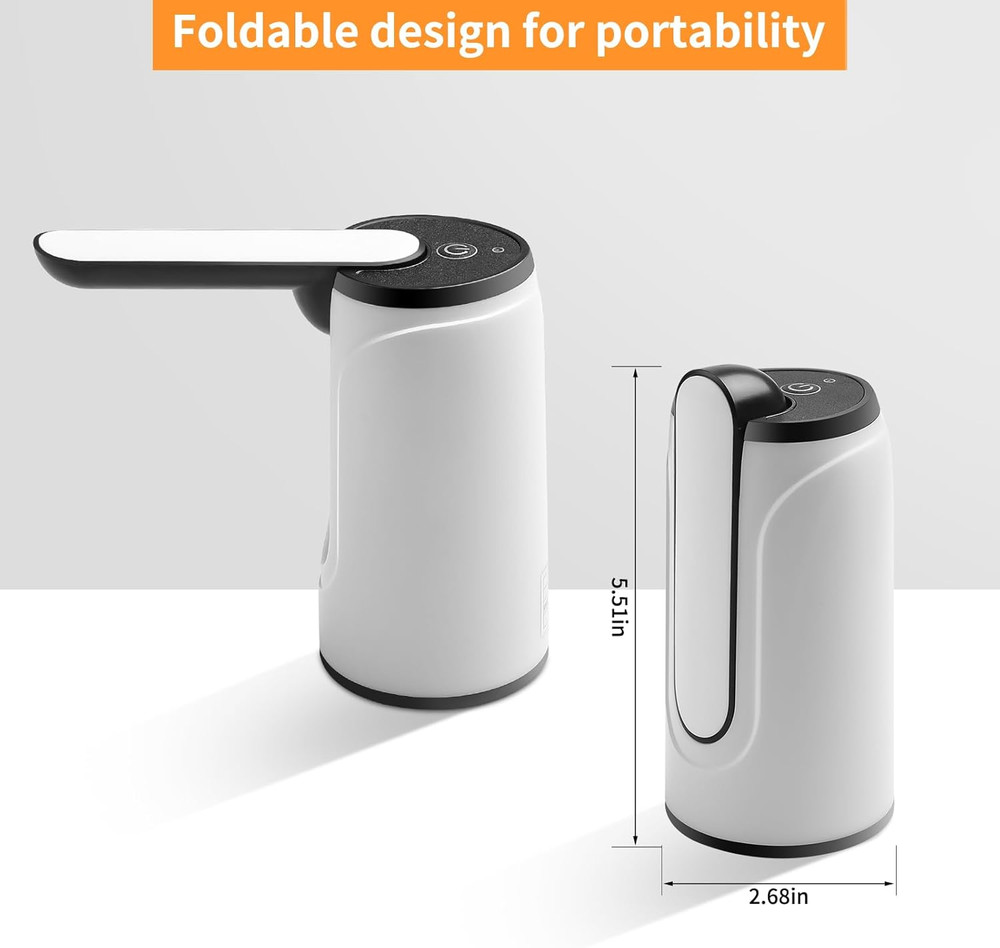 Water Bottle Pump 5 Gallon USB Charging Automatic Drinking Portable Electric Wat